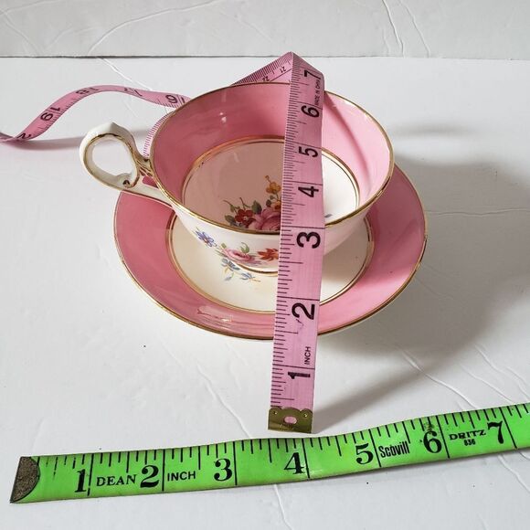 Sampson Smith Old Royal Bone China Cup & Saucer - Picture 8 of 8